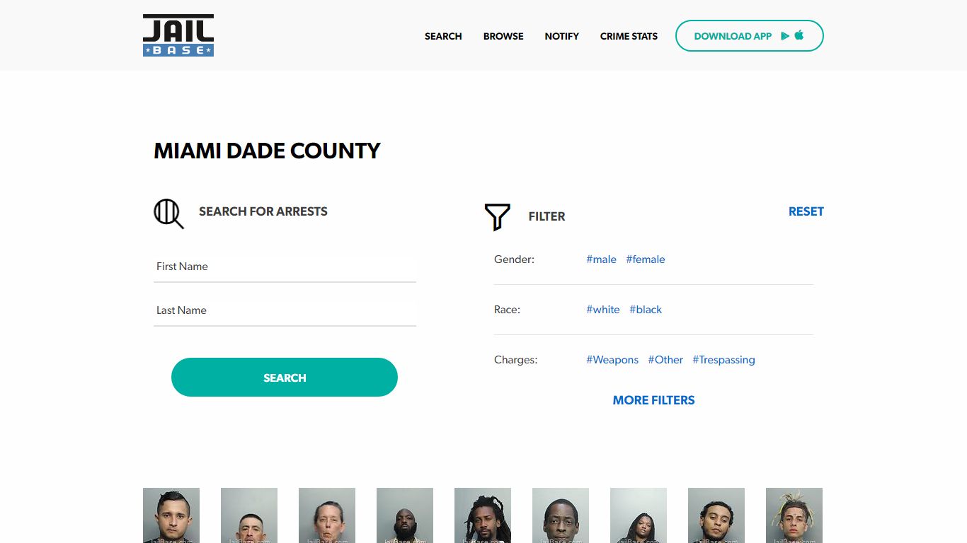 Miami Dade County Jail Inmate Search and Mugshots | JailBase